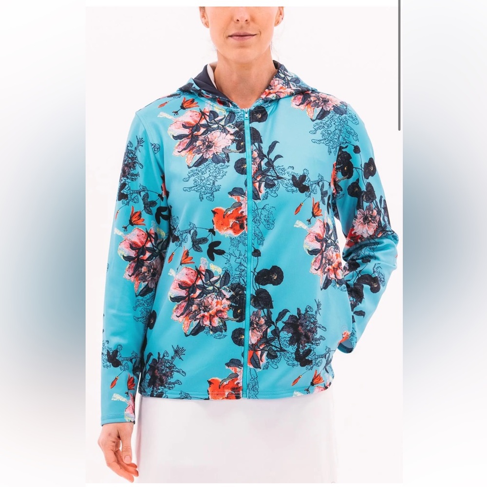 Foray Golf DIVINE FLORAL PRINTED HOODIE